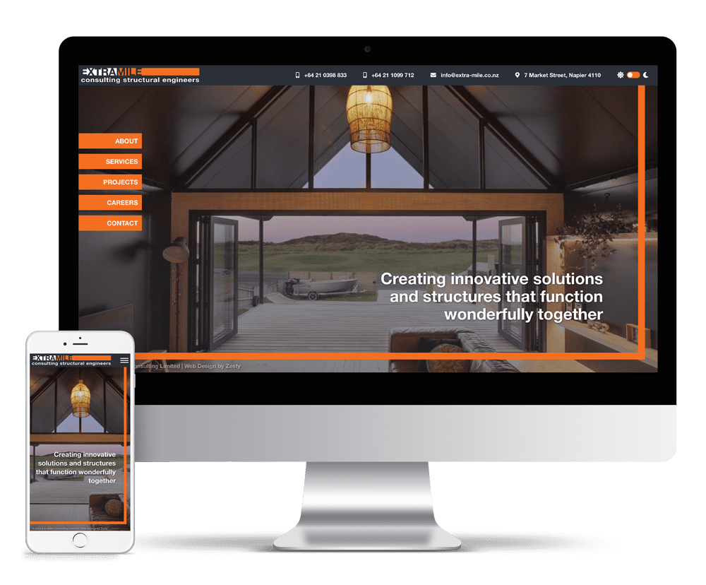ExtraMile Consultants | ZESTY | Web Design Auckland