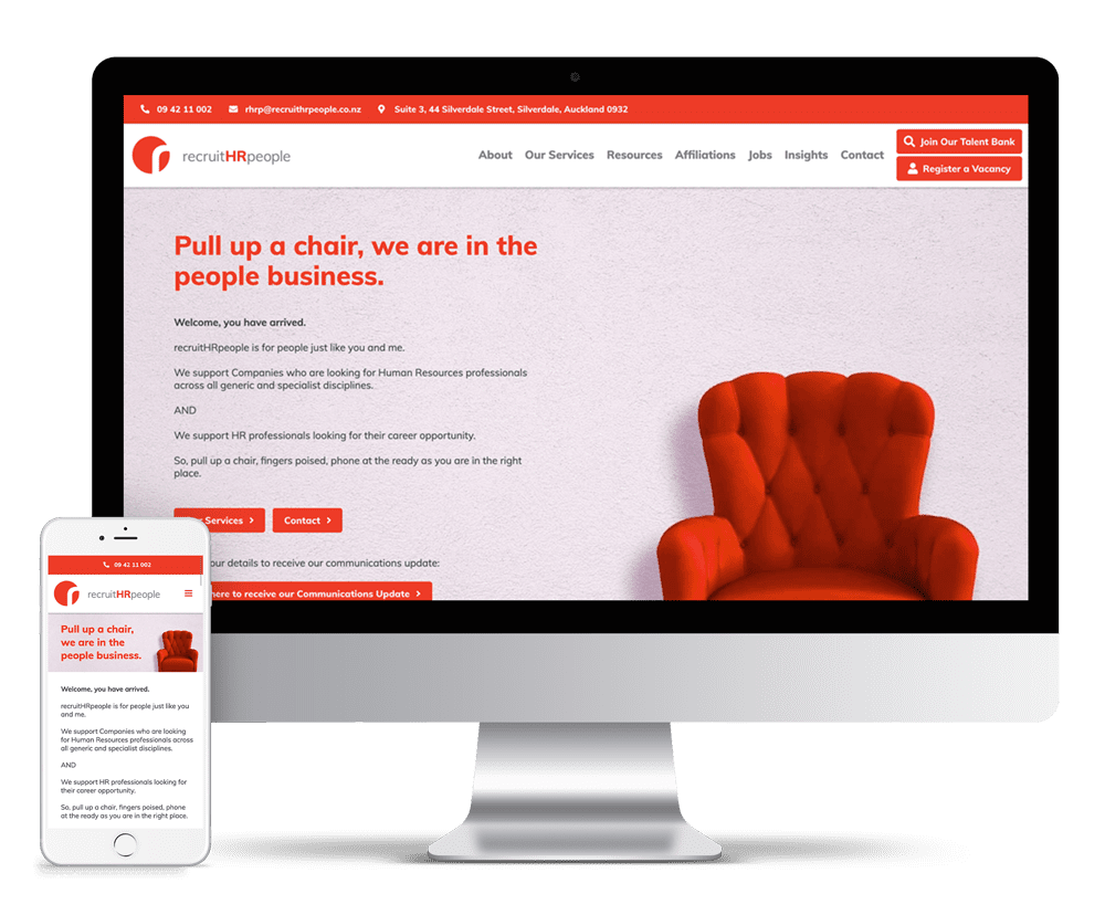 Recruit HR People | ZESTY | Web Design Auckland